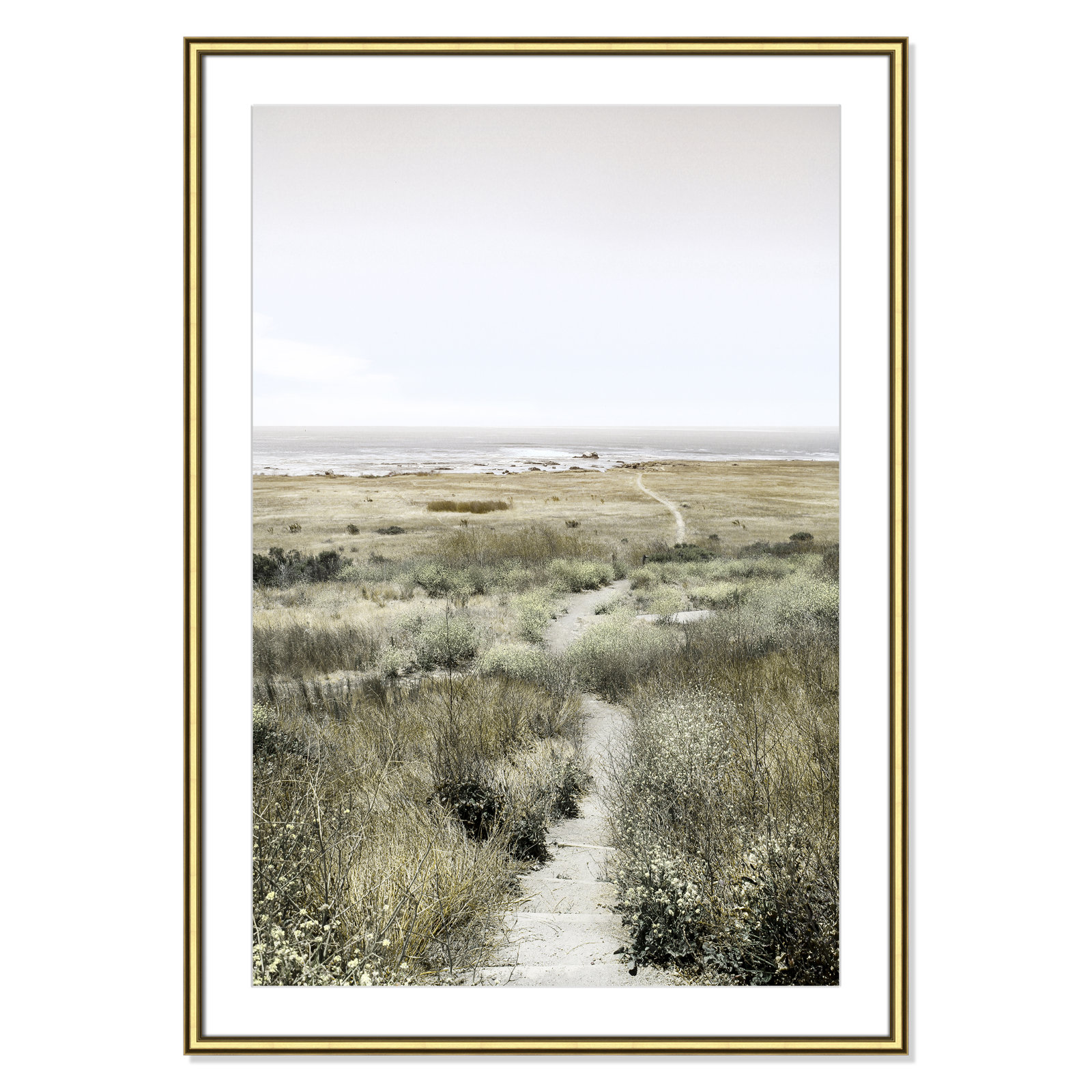 Toscani "Footpath to Paradise" Print, Gold, 30.75 W x 42.75 H x 0.88 D