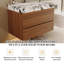 Meuble-lavabo de salle de bain avec plateau en faux marbre-1157751496