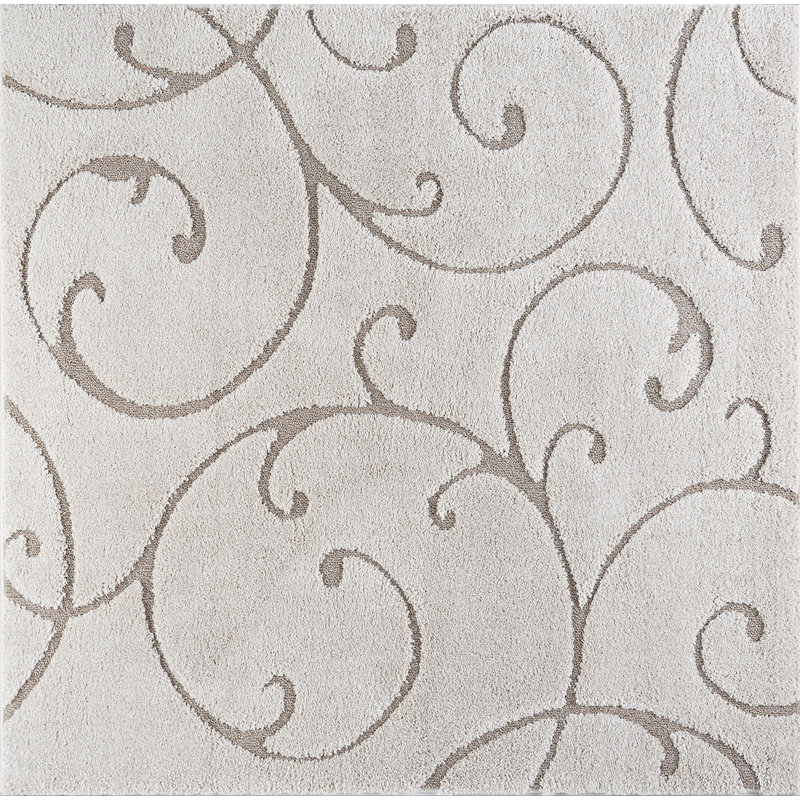 Tapis crème Edda, Carré 5 pi 3 po