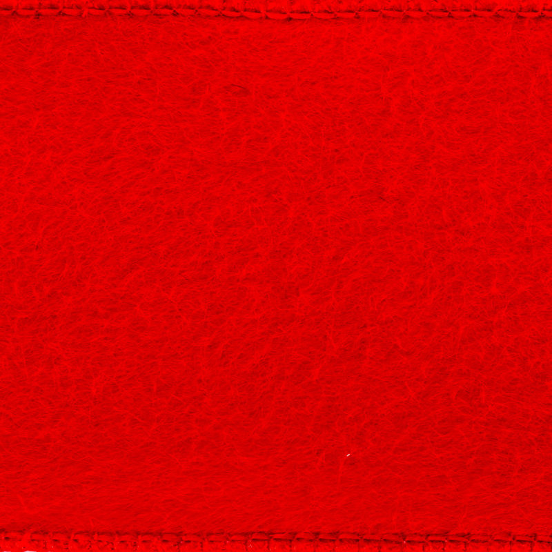 Ruban de feutre en fourrure rouge 2,5 "x 10 verges The Holiday Aisle®