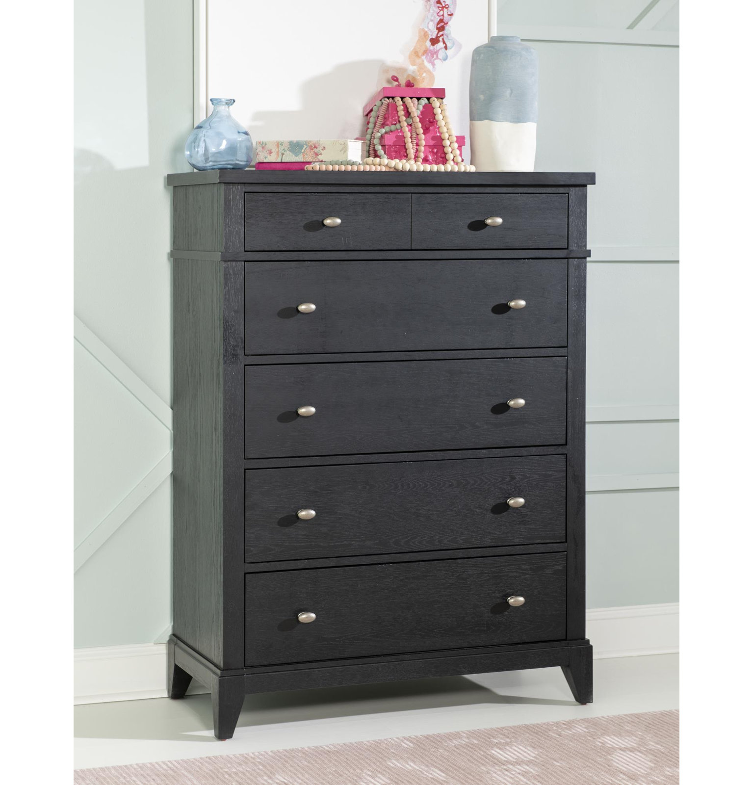 Today's Traditions 5-Drawer Chest, Black