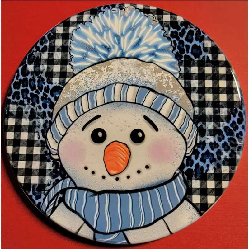 Joli ornement en forme de bonhomme de neige des Fêtes