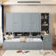 Lit de jour en bois avec trois tiroirs, armoire tout-en-un, bureau et tablettes-1233972748-1233972743
