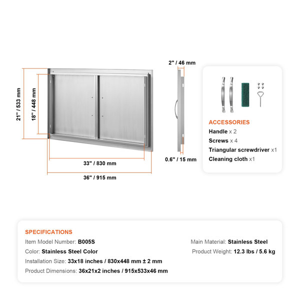 Dimensions du produit