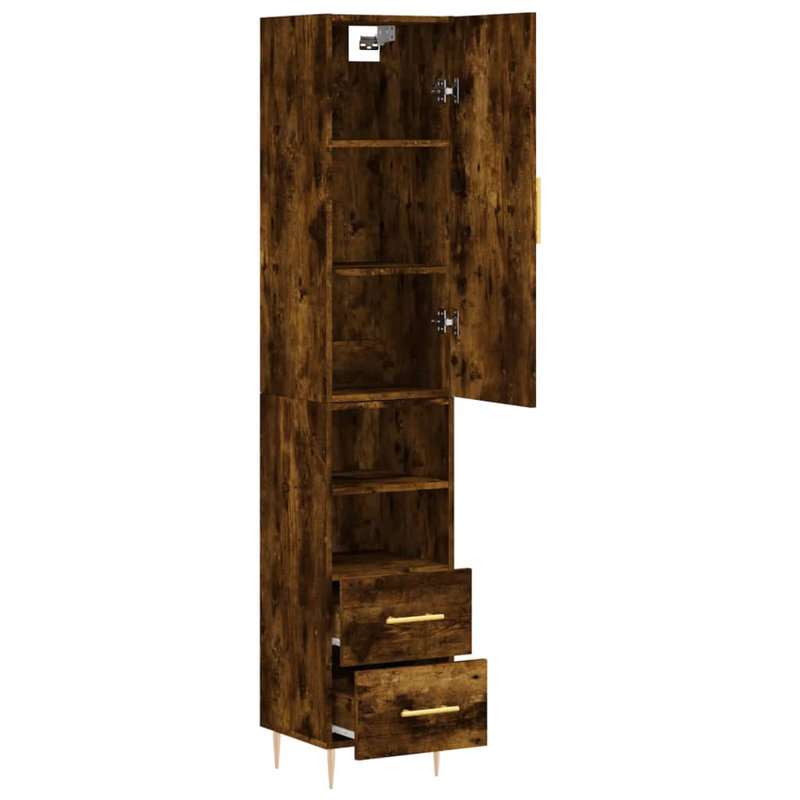 34.5cm Sideboard, Smoked Oak