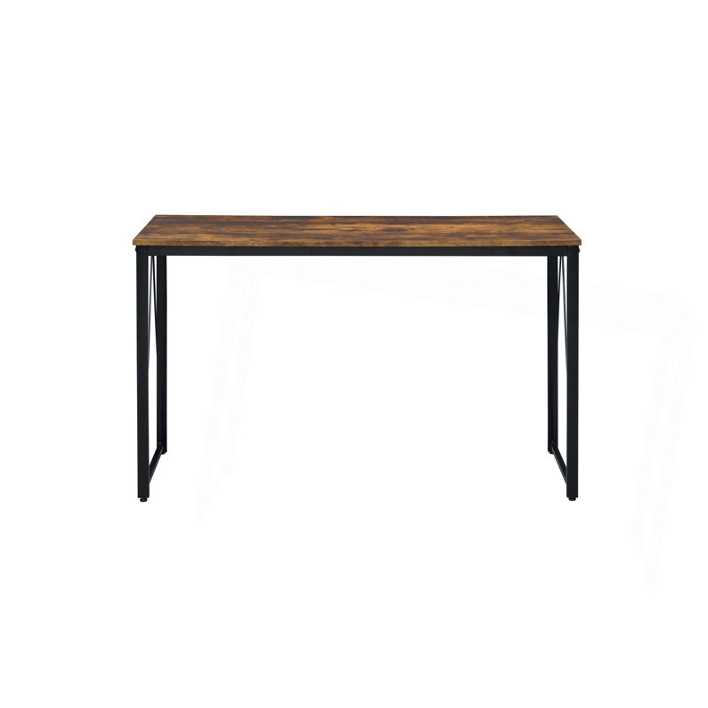Bureau moderne en bois minimaliste avec bibliothèque, parfait pour le bureau à domicile