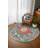 Girraj Burgundy Green Oriental Machine Printed CGirrajn Polyester Area Rug-1644728115