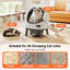 Automatic Self-Cleaning Cat Litter Tray with WIFI, Open-top Odor-Free Litter Box with APP, 8L Bin