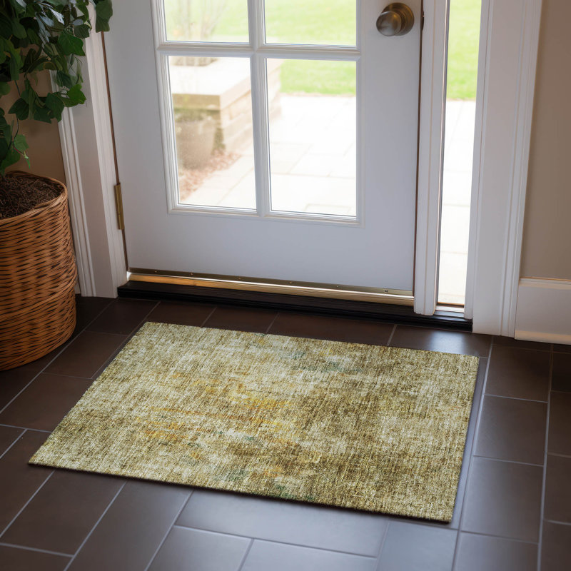 Fareham Washable Abstract Indoor / Outdoor Rug, Rectangle 1'8" x 2'6"