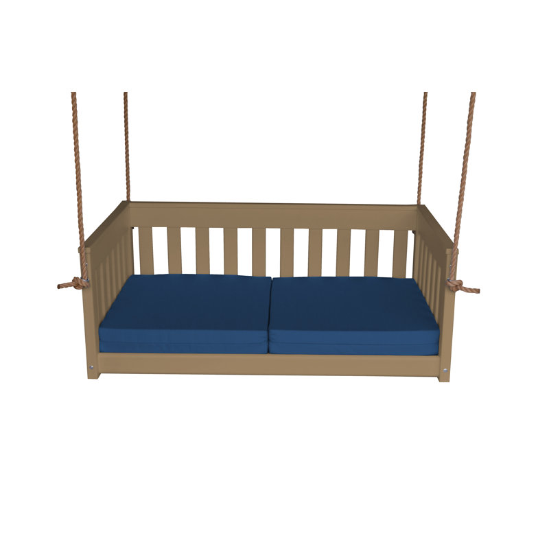 Balancelle Mission, Bleu marine, Bois patiné