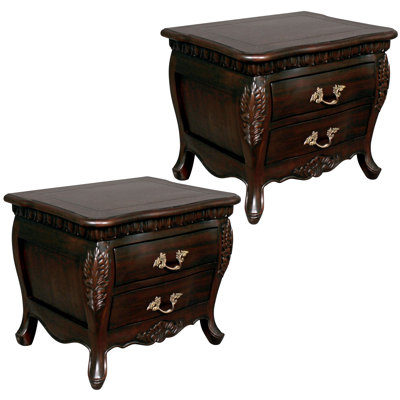 Sorbonne Bombe Solid Wood Nightstand