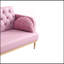 Canapé avec causeuse et motif tulipe-823696491