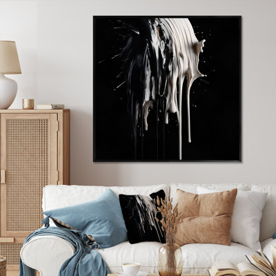 «Exploration des profondeurs du marbre noir VII», reproduction sur toile