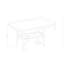 Table de bar Marcello Brown