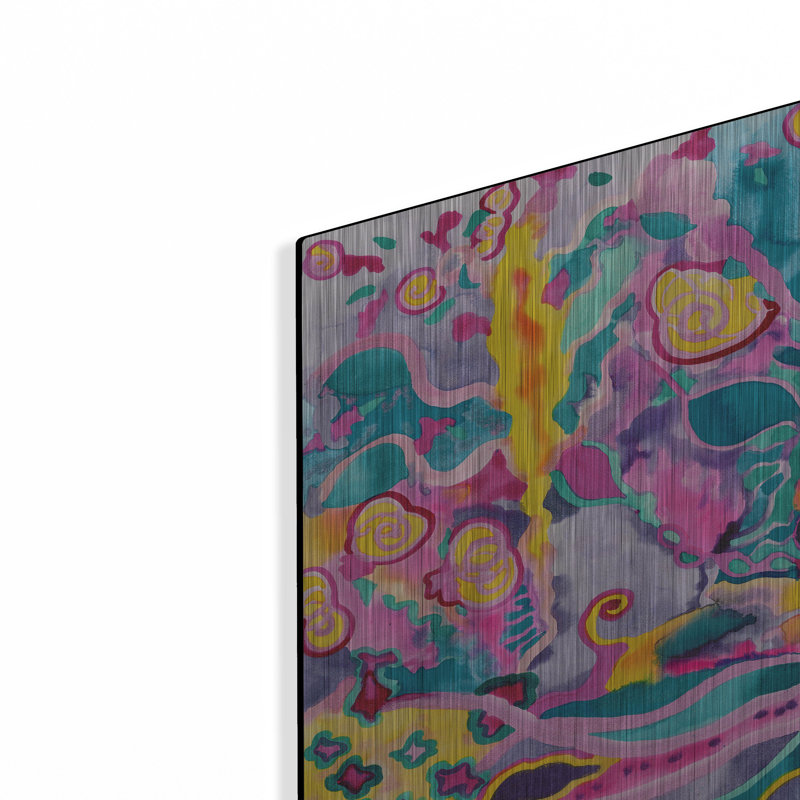 Ivy Bronx «Wellspring» par Carissa Luminess, art mural en métal, H 16 po x l 24 po