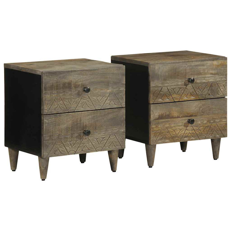 40cm W Metal Bedside Table