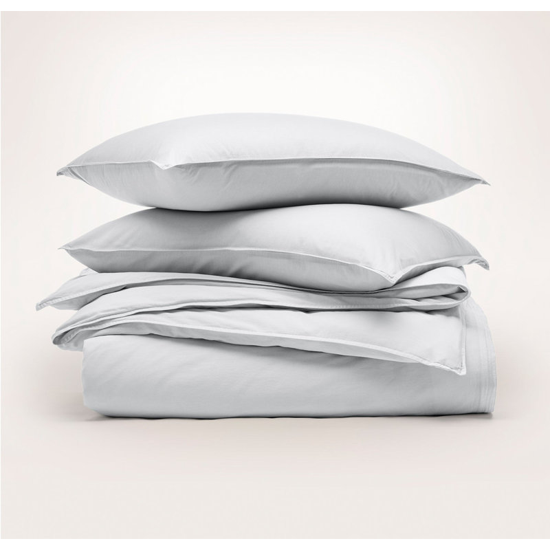 Signature Vintage Washed Duvet Set, King/Cal King Duvet Cover + 2 King Shams, Vintage Sky