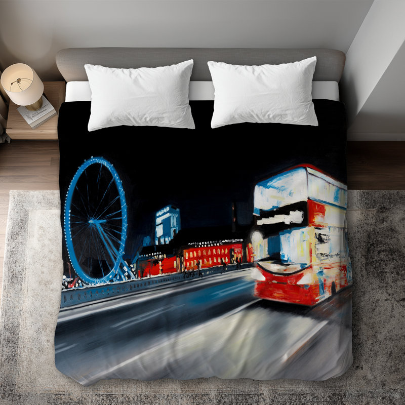 Bus travel by night Duvet Cover | Bedroom Decor Essentials