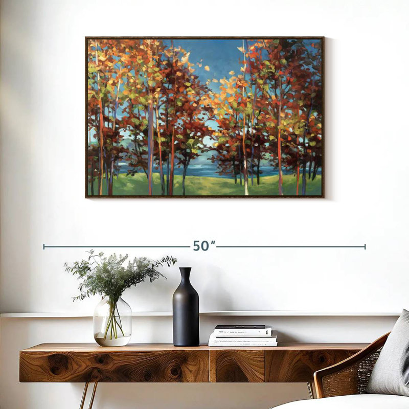 Kaleidoscope, 37" X 25", Floating Frame Walnut