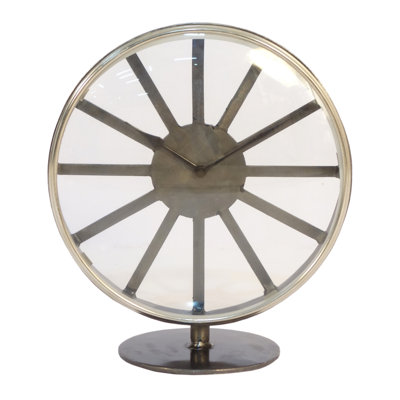 Analog Quartz Movement / Crystal Tabletop Clock in
