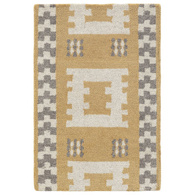Tapis rectangulaire en laine Elsey