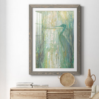 Morning Egret II - peinture encadrée
