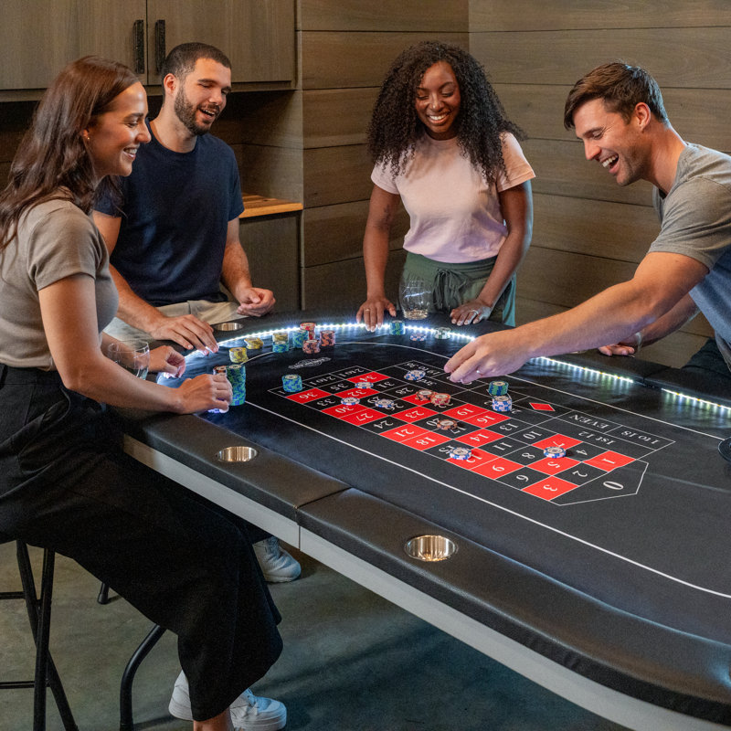 American Legend 84" Oval LED Casino Table