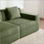 Canapé modulaire modulaire en L à 2 places sans os, canapé modulaire Cloud avec assise profonde, canapé modulaire moderne à 2 places avec coussins décoratifs et 1 repose-pieds mobile, tissu en velours côtelé-568423064-568423067-568423076