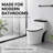 WATERMONY 1.6 GPF Elongated 16.1 Comfort Height Chair Height Floor Mounted One-Piece Toilet with Seat Included