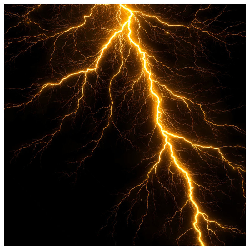 Electric Lightning Bolt Comforter, Twin