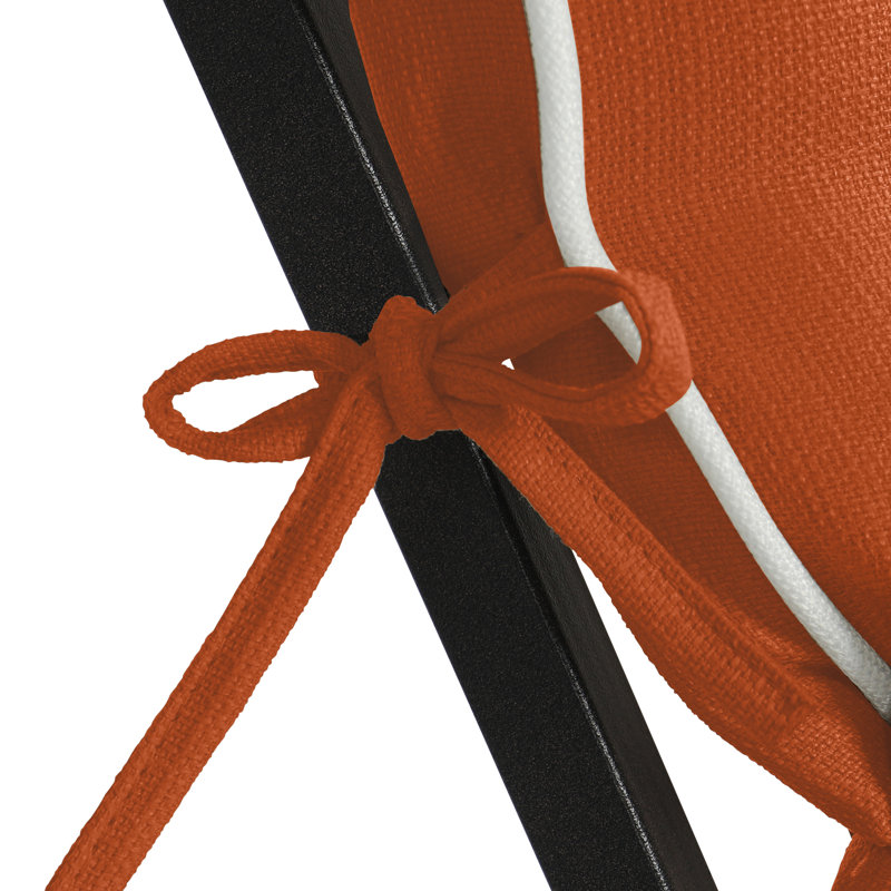 Wendin Outdoor 3'' Dining Chair Seat / Back Cushion, Burnt Orange