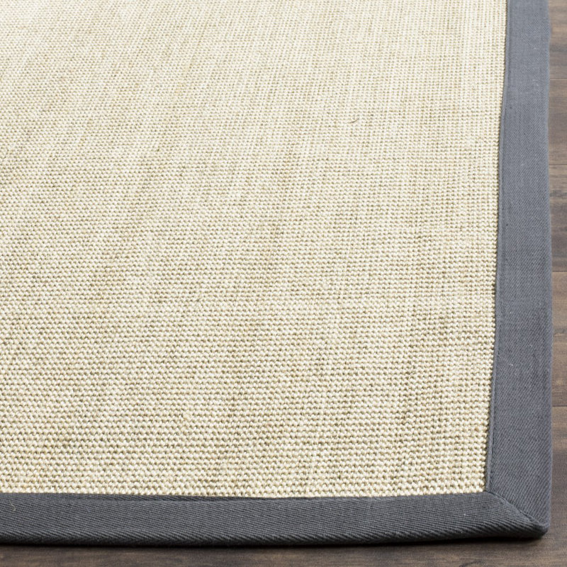 Dollard Natural Fiber Sisal With Latex Solid Color Rug, Rectangle 11' x 15'