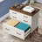 3-drawer File Cabinet, Lateral Filing Cabinet For A4/letter/legal Size