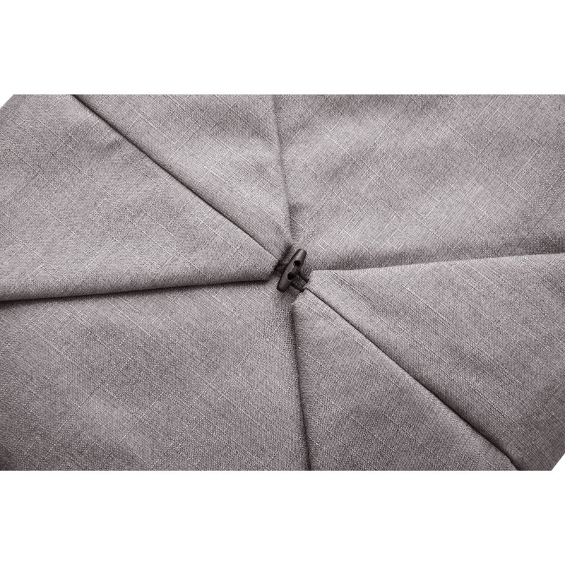 Microfiber / Microsuede Bean Bag Chair, Gray Linen Blend