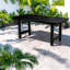 Durable Hdpe Patio Dining Table Set For Backyard Gatherings, Modern Style