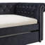 Luxueux 1Pc Modern Aesthetic Magnifiquement capitonné à boutons cloutés Design Lit de jour intégré Lit gigogne escamotable Espace de vie Chambre d'amis-1114711615