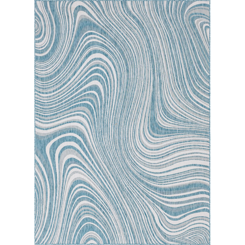 Tapis d'extérieur couleur iris ciel, Rectangle 8 pi x 11 pi 4 po