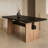 70.87"Mid-Century Modern Rectangular Solid Wood Dining Table-1642637928