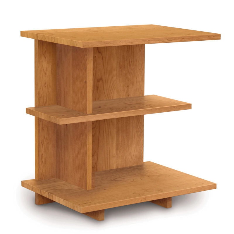 Mansfield Solid Wood Nightstand, Natural Cherry