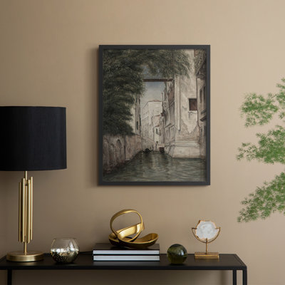 Vintage Landscape CXL Framed Print - Solid Wood