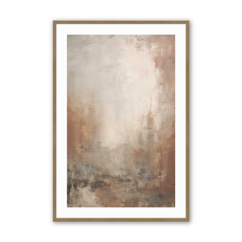 «Russet Mist D dépliant», Cadre doré brossé, H 15,25 po x l 12,25 po x P 1,25 po