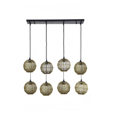 Quiogue Linear Pendant Light Set, 8 Lights