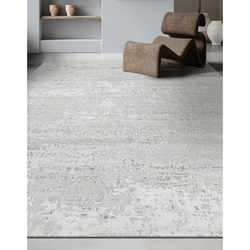 High-Quality Hand-Knotted Camel Area Rug, Rectangle 8' x 10'