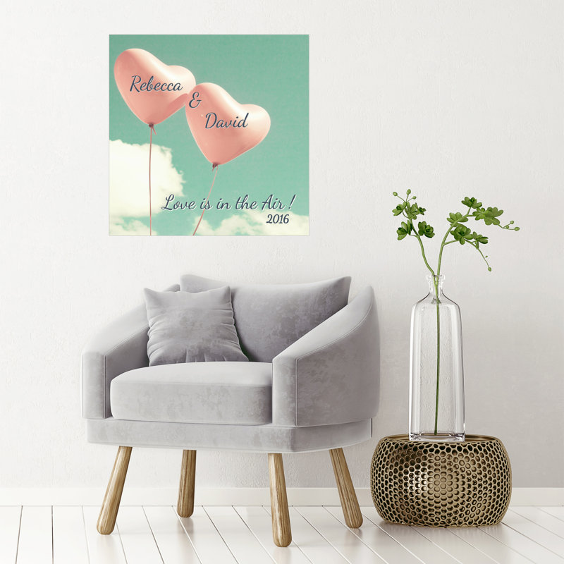 Adhésif décoratif "Love is in the air", H 30 po x l 30 po, Oui