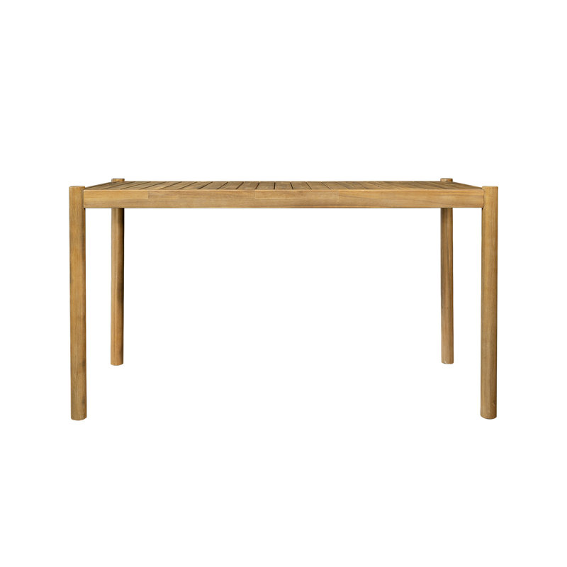 Scates Patio Acacia Wood Dining Table