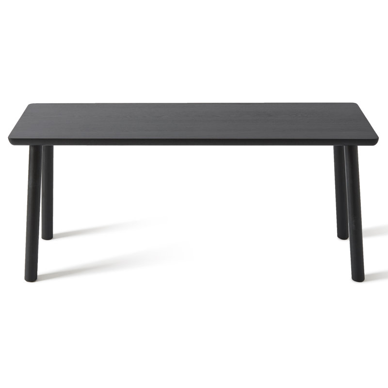 Solid Wood Bench, Black