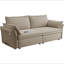 Canapé-lit convertible 85 po en tissu texturé, canapé-lit 2 en 1 moderne-1853697425