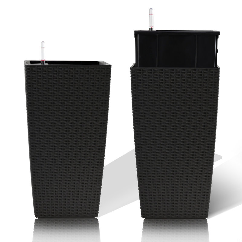 22-Inch High Flower Pot With Automatic Watering System