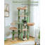 Arbre à chat cactus, grand arbre à chat pour chats d'intérieur, tour à chat pour grands chats, tour à plusieurs niveaux, condo avec hamac, grattoir, un