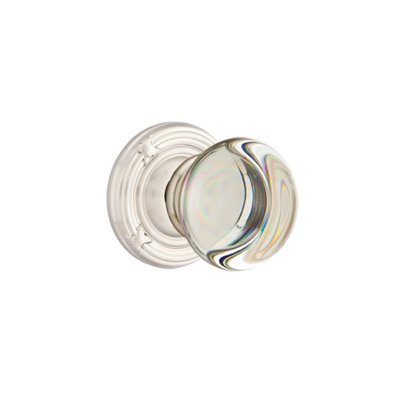 Emtek Dummy Knobset w/ Ribbon & Reed and Providence Glass Knob